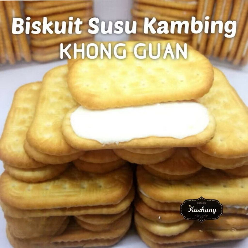 

BISKUIT SUSU KAMBING kiloan Khong guan berat 500gr / Cemilan JADUL