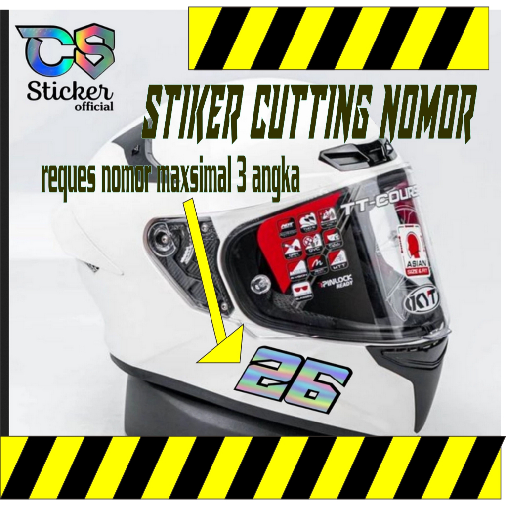 stiker helm request nomor