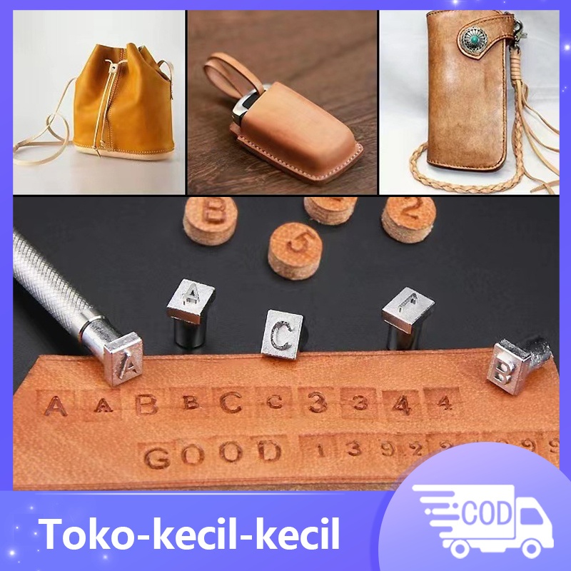 

36pcs Alat DIY Kulit -Nomor 0-9 Letter A-Z Alat ukiran kulit yang dicap dengan tangan