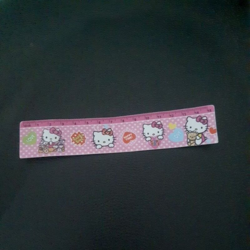 

Penggaris Hellokitty Pink, lucu, 15 cm, alat tulis berkualitas