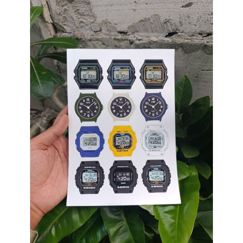 

STIKER PACK CASIO DAN G-SHOCK