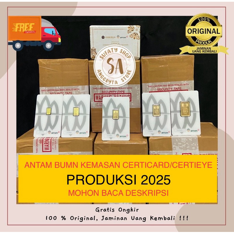 EMAS ANTAM 5 GRAM CERTICARD ANTAM BUMN EMAS 5 GRAM LOGAM MULIA 5 GRAM ANTAM LM 5 GRAM ANTAM
