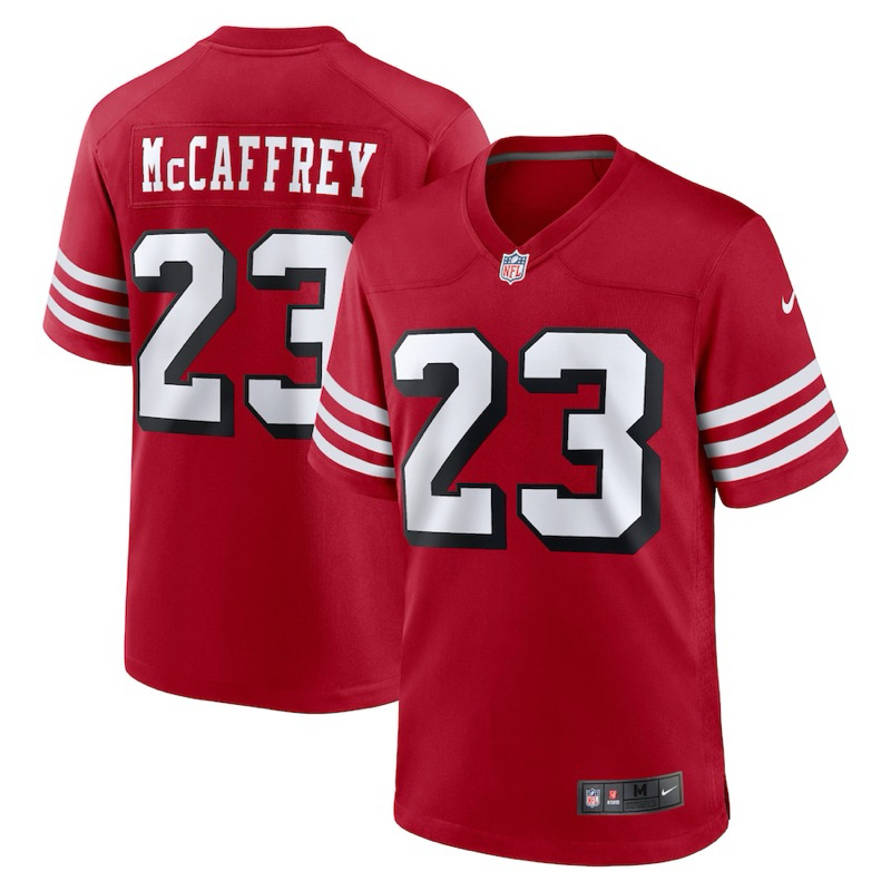 Jersey NFL San Francisco 49ers CHRISTIAN McCAFFREY 23 Alternate Jersey Red