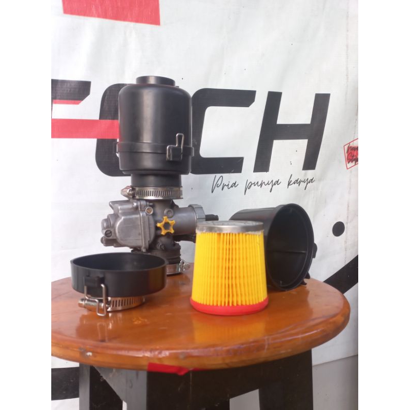 OPEN FILTER KARBU PE PWK 28 ORIGINAL PABRIKAN