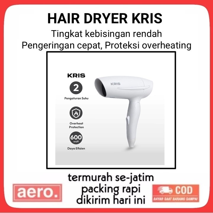 Hair Dryer Kris Travel 600 Watt