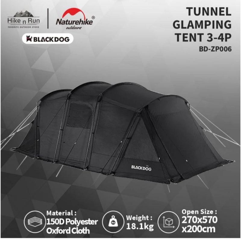 Tenda Tunnel Blackdog BD ZP-006