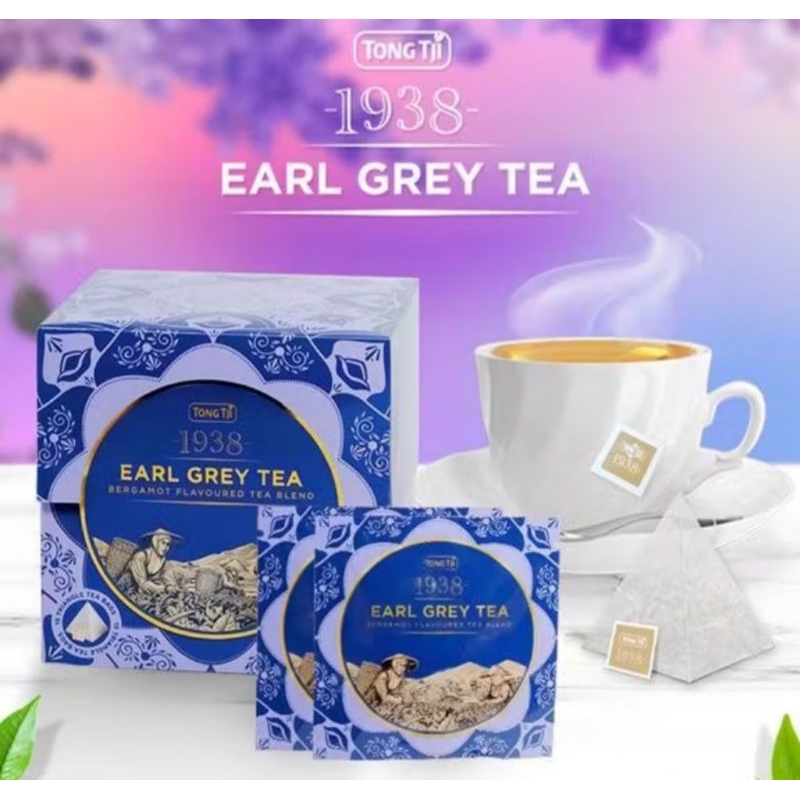 

Tong Tji 1938 Earl Grey Tea (Pyramid Tea Bag / Teh Celup) - Daun Teh Super / Premium Tea Bag / English Tea / Teh Celup Melati / Teh Celup Premium / Breakfast Tea / Teh Tubruk Wangi / Celup Earl Grey Tea / Teh Solo / Teh Melati /Teh Tongtji Celup Premium