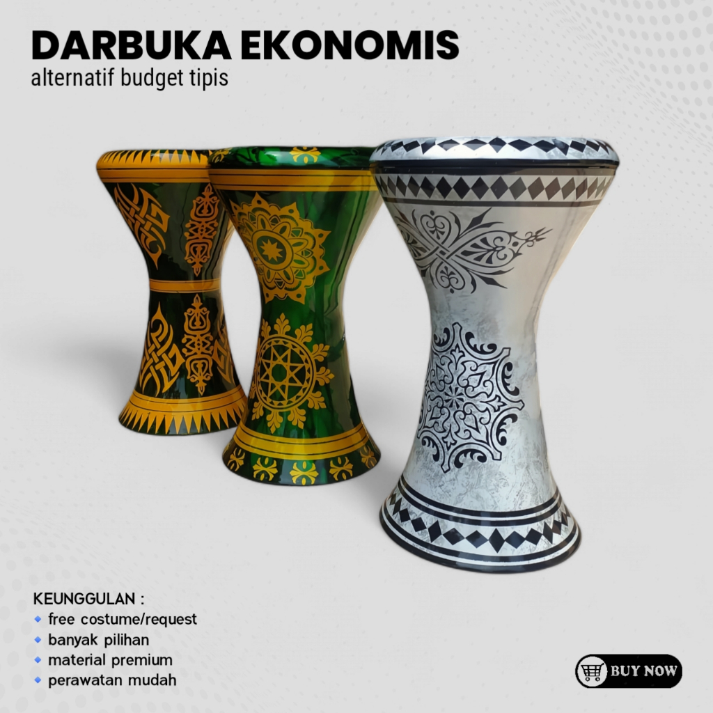 DARBUKA EKONOMIS ALUMINIUM COR