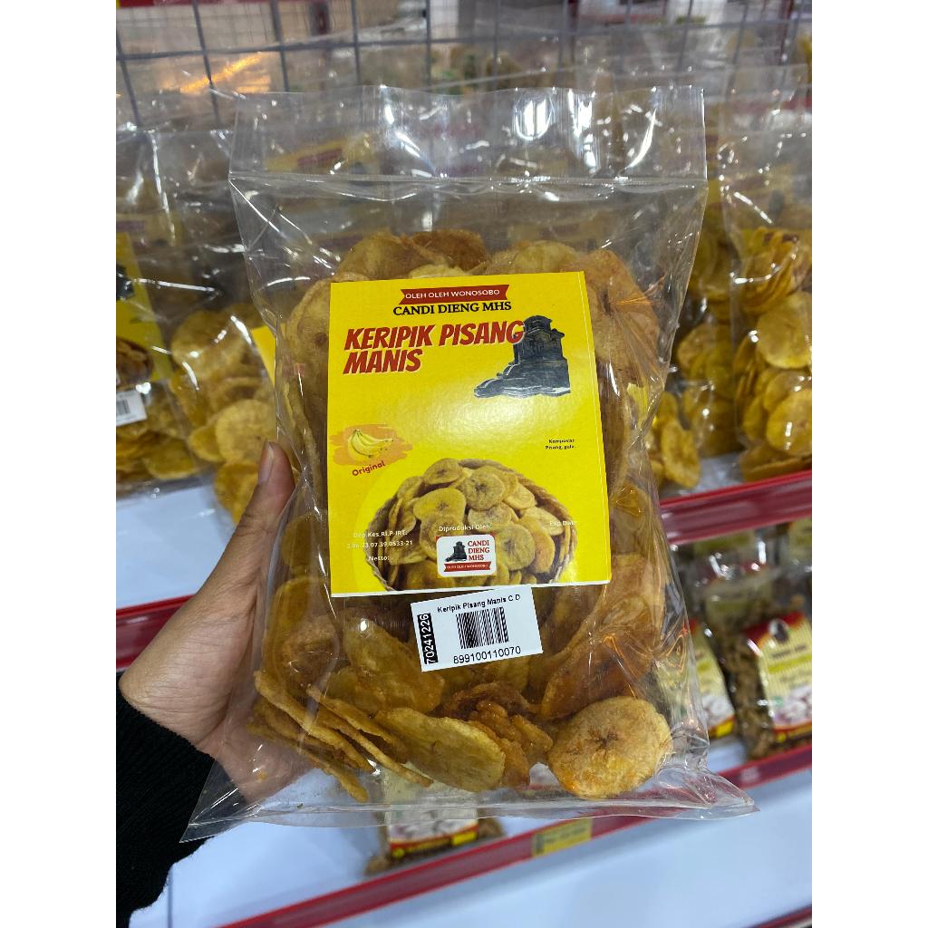 

Keripik Pisang manis Candi Dieng MHS manis dan renyah