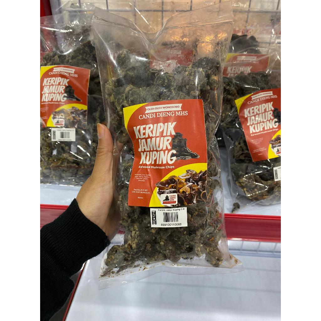 

Keripik Jamur Kuping candi dieng MHS oleh oleh Khas Wonosobo Dieng