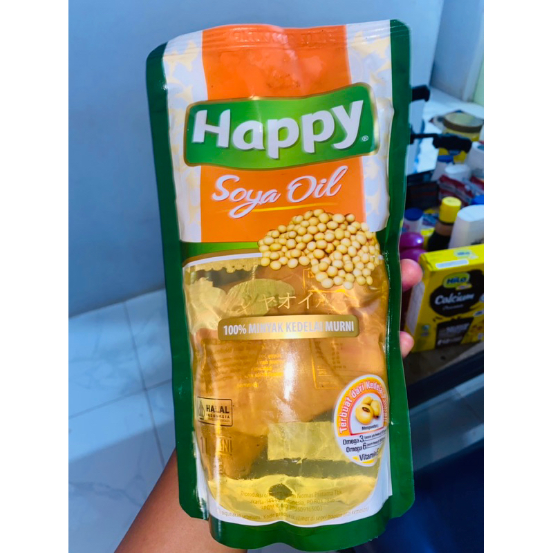 

Happy Soya Oil Minyak Kedelai Murni 100%