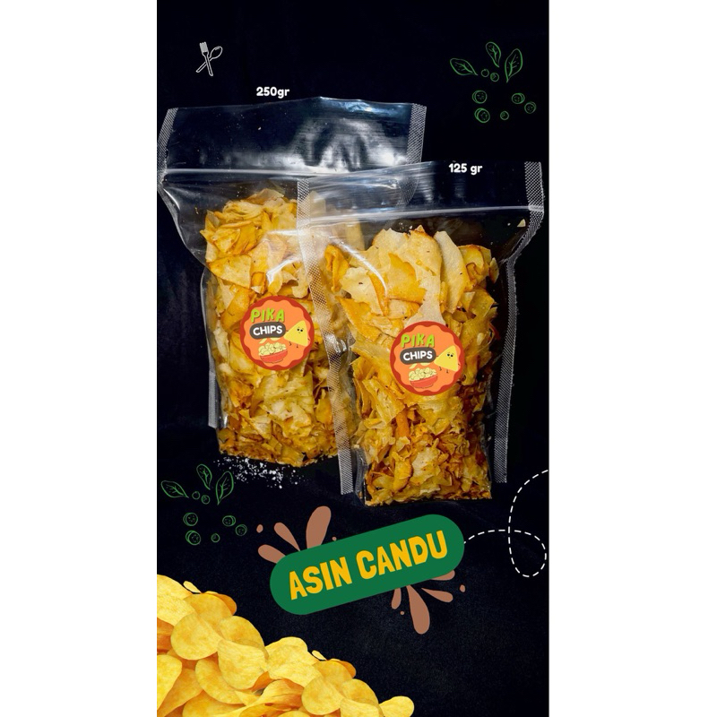 

Kripik singkong asin candu 250gr dan 125gr