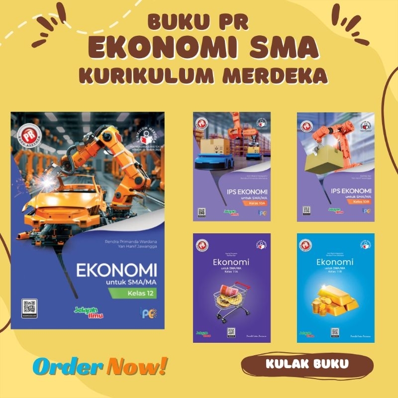 Buku PR Ekonomi SMA Kelas 10 11 12 Semester 1 & 2 Kurikulum Merdeka Edisi Terbaru