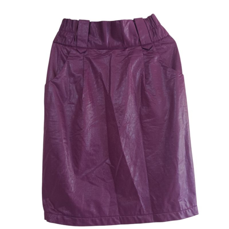 Rok Ungu/ Rok kerja ungu/ Rok wanita ungu