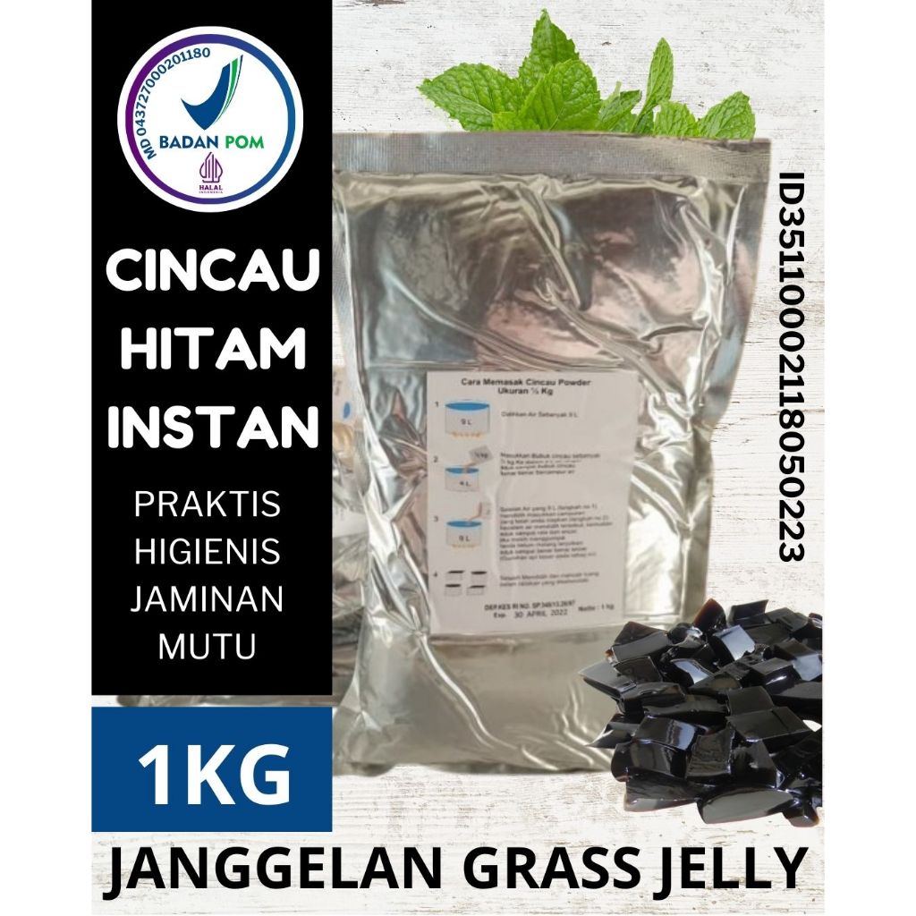 

REKOMENDASI Cincau Hitam Instan Grass Jelly Powder Malang Kemasan Aluminium Foil 1 Kg