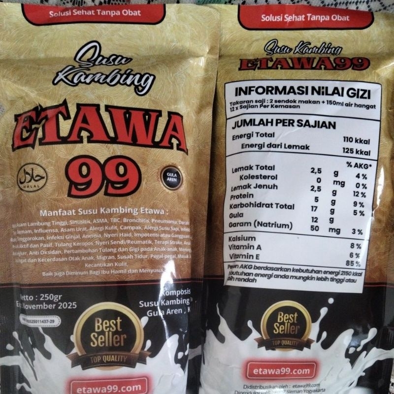 

susu kambing etawa 99 bubuk