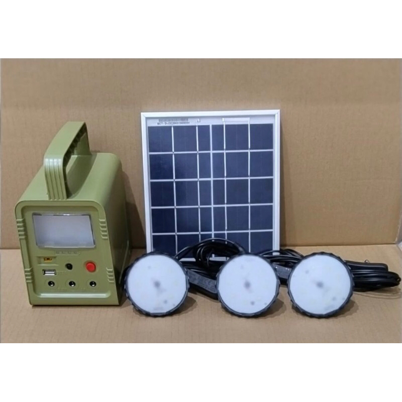 Lampu Sehen Solar Home Lighting System SHS 5W (Paket Lampu Solar Cell) - Lampu Super Terang