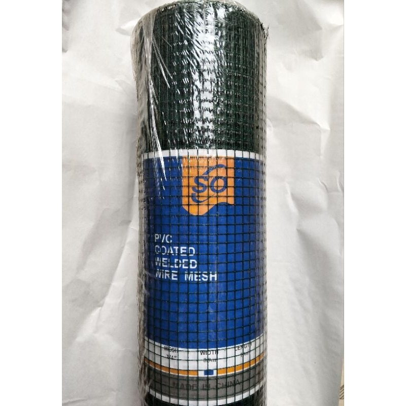 1 ROLL KAWAT JARING LOKET PVC 1/4 INCH ANTI KARAT KAWAT AYAK PVC KAWAT KANDANG AYAM BURUNG ANTI TIKU