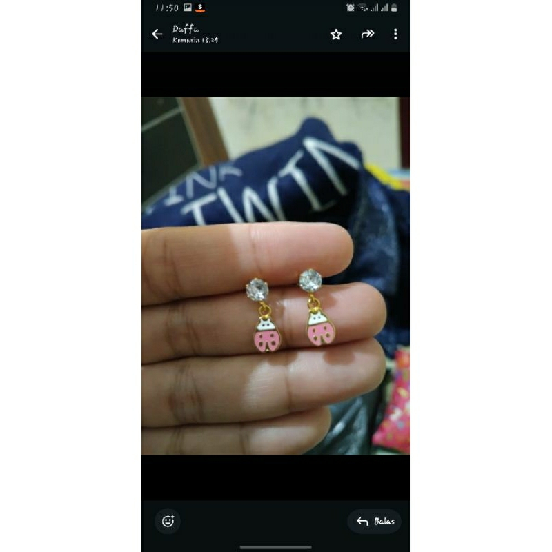 Anting Anak titanium