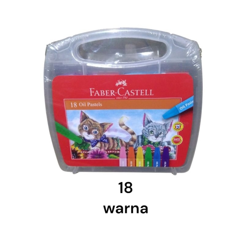 

1 pcs 18 warna krayon crayon oil pastel faber castell