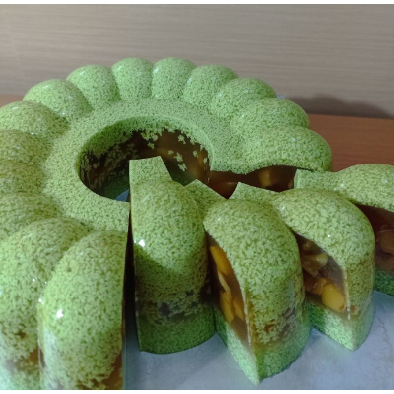 

Puding Nangka Lumut Gradasi