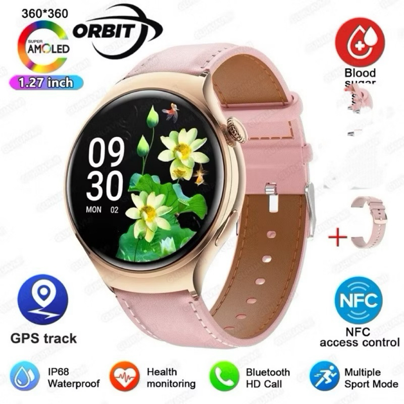 ORBIT Watch4 Mini M11 Smart watch suitable for HUAWEI Smart Watch Women AMOLED Compass NFC Clock BT 