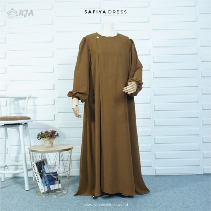 SAFIYA DRESS CRINKLE GAMIS LENGAN BALON