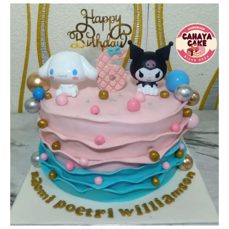 

S4nrio Custom Cake / Kue Ultah Anak Perempuan/ Kue Ulang Tahun Kur0mi