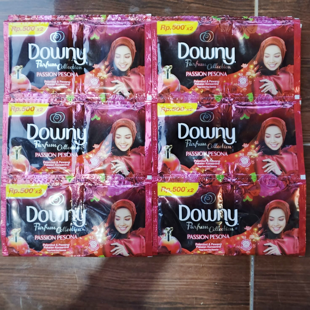 Downy 500 GOPE Pwangi & Pelembut Pakaian Wangi Parfum Mewah 8ml RENCENG ( ISI 12 )