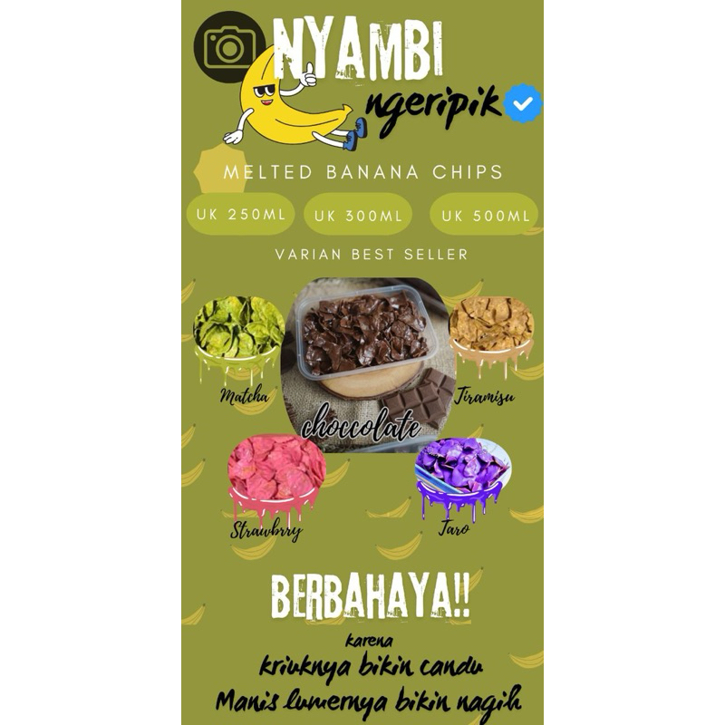 

Melted Banana Chips || Keripik Pisang Lumer Aneka Rasa
