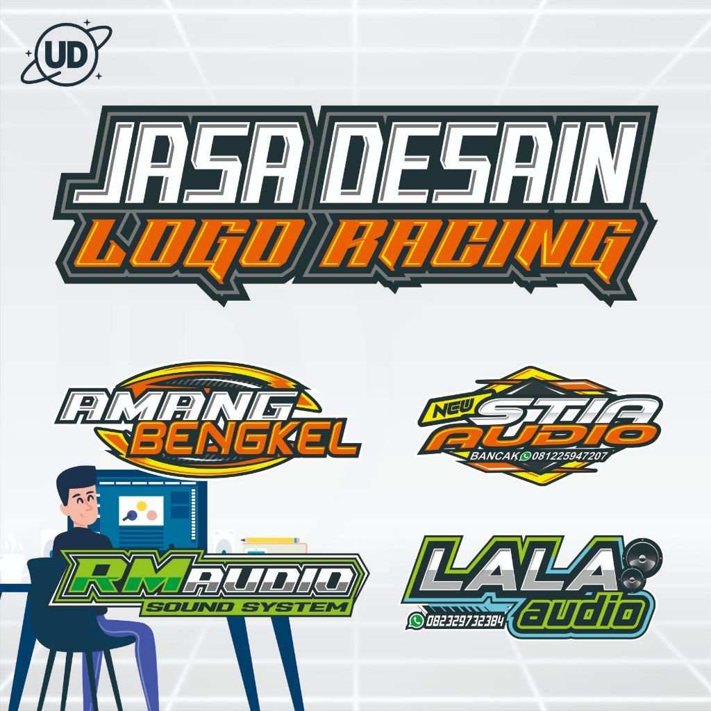 JASA DESIGN LOGO RACING, LOGO BENGKEL, LOGO SOUND SYSTEM, LOGO KOMUNITAS