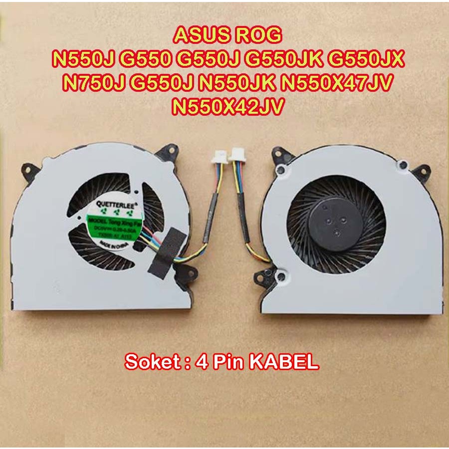 Fan ASUS N550J G550 G550J G550JK G550JX N750J G550J N550JK N550X47JV N550X42JV