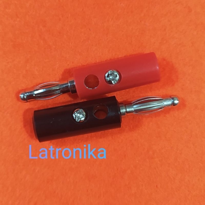 Jack Banana Bunga Sepasang Jek Banana Merah Hitam Jack Binding Post 4mm
