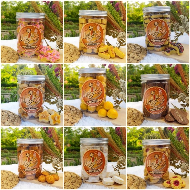 

PREMIUM Aneka Kue Kering Lebaran NASTAR KASTENGEL PALMCHEESE THUMPRINT KUEKACANG KEJUSAGU
