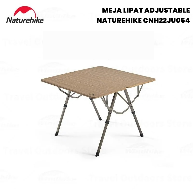 Meja Lipat Naturehike CNH22JU054 Meja Lipat Adjustable Camping Portable Folding Table Aestetic Korea