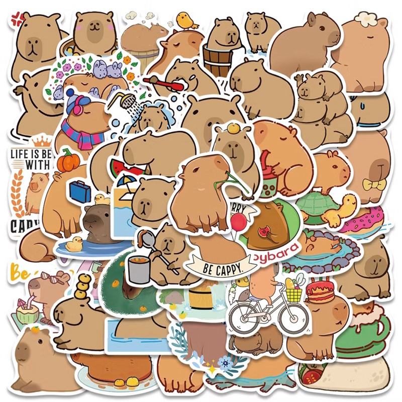 

20 pcs Sticker Capybara Super Cute