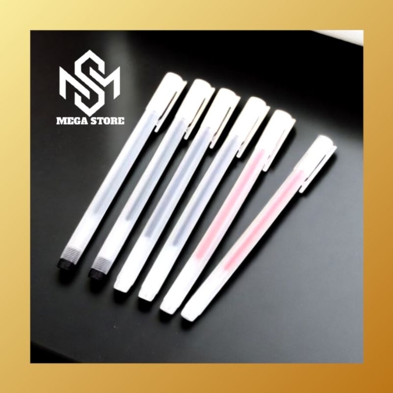 

Pulpen Gel 0.5.mm Bolpoin Pena Pulpen Tinta Gel Cair Pena Transparant Pen Gel