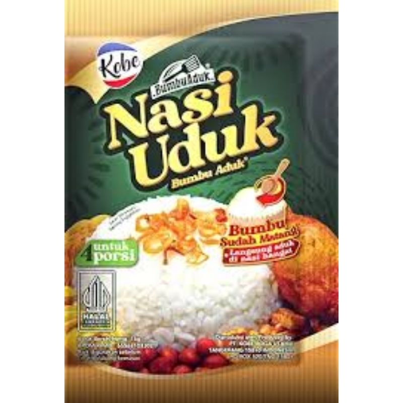 

Kobe bumbu aduk Nasi Uduk 15gr /Renceng (10pcs )