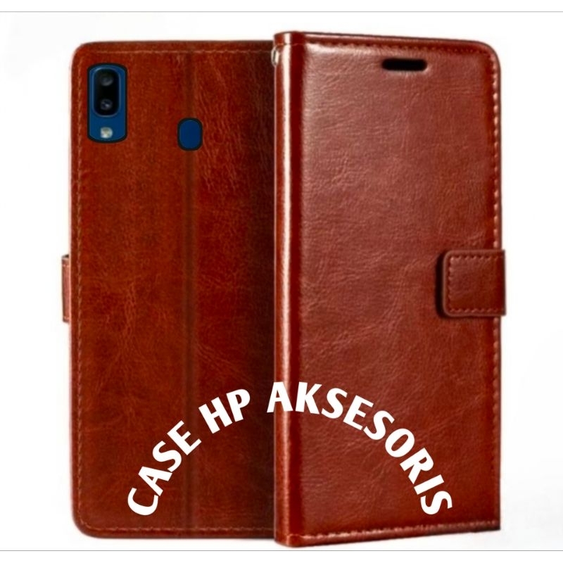 CASE SAMSUNG A20 A30 FLIP COVER WALLET SARUNG HP CASING DOMPET LEATHER CASE HP/CASING HP