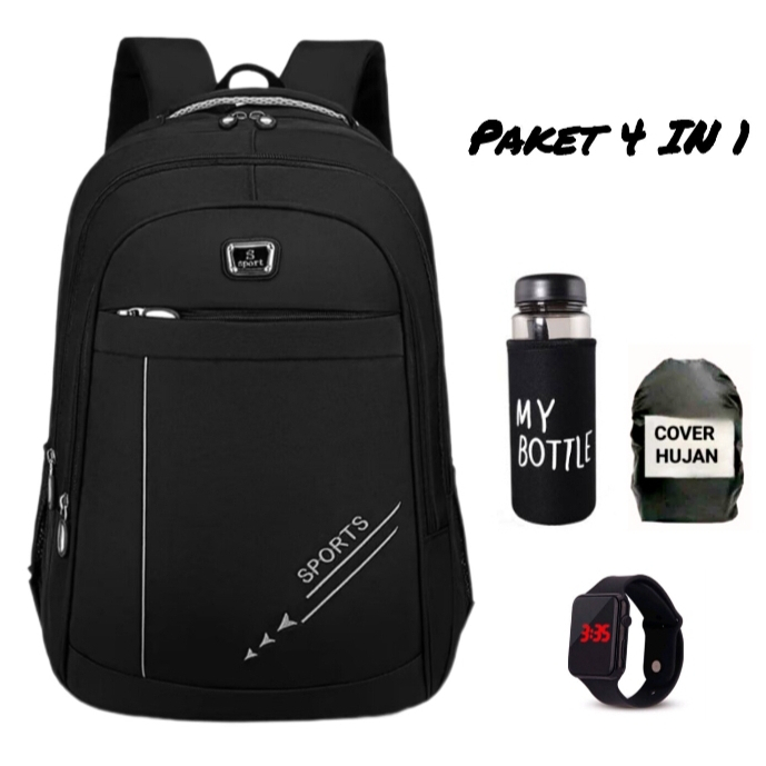 Tas kece buat sekolah / Tas ransel sekolah laki laki perempuan sd smp kualitas bagus / Tas polos hit