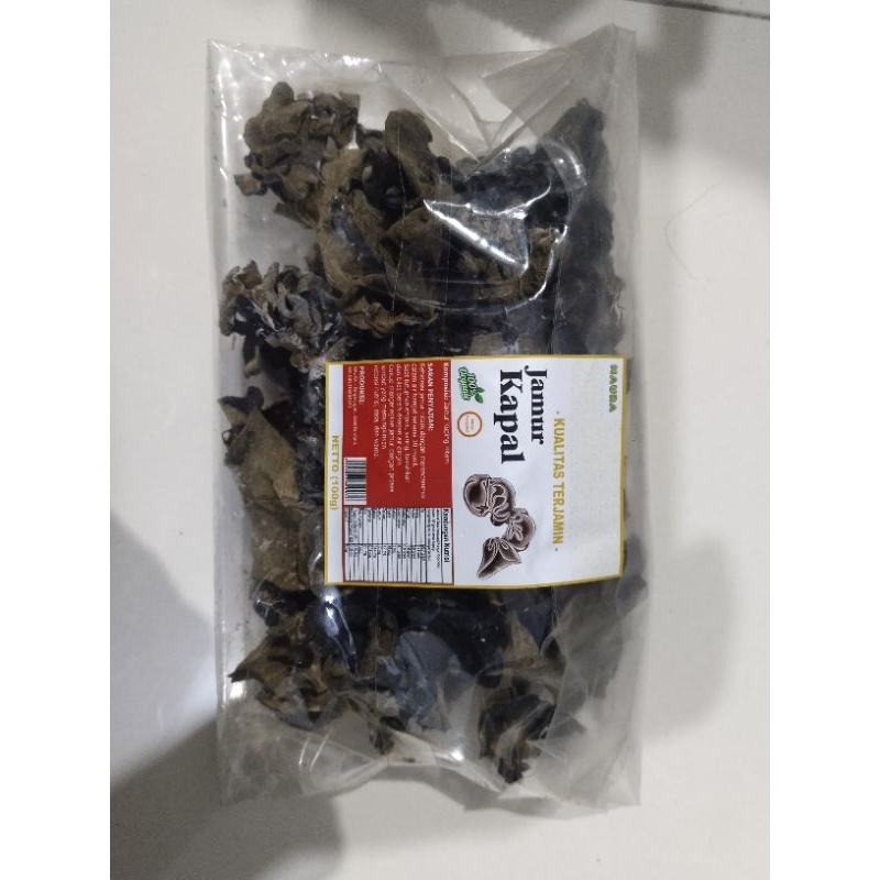 

JAMUR KUPING HITAM CAP KAPAL 100GR