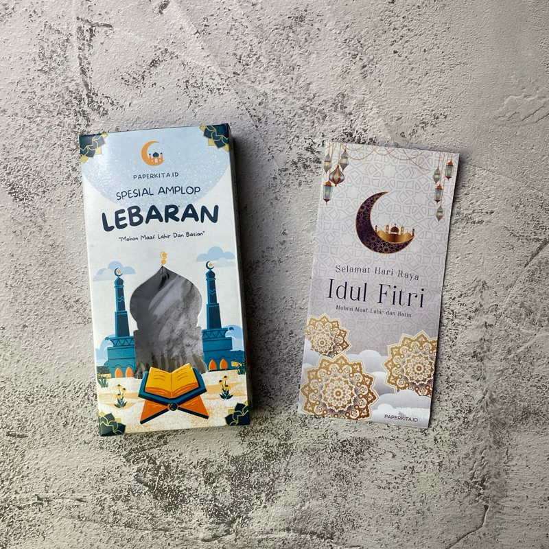 

Amplop Lebaran Idul Fitri 2025 motif box premium isi 50pcs