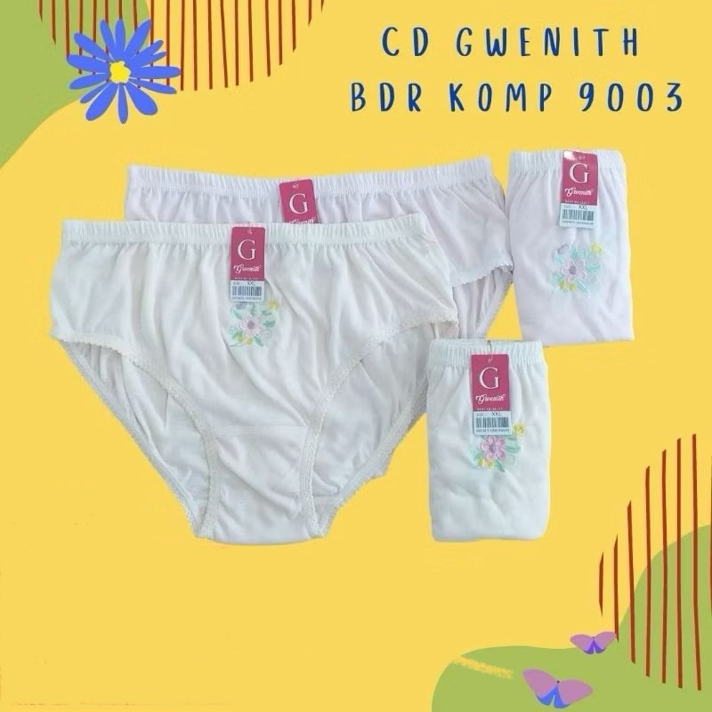 CELANA DALAM GWENITH/CD WANITA GWENITH BAHAN KATUN PREMIUM PER 1 PCS