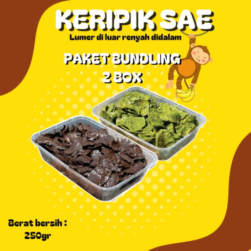 

PAKET BUNDLING 2 BOX 250GRAM.Total bersih 500gr Makan lebih puas
