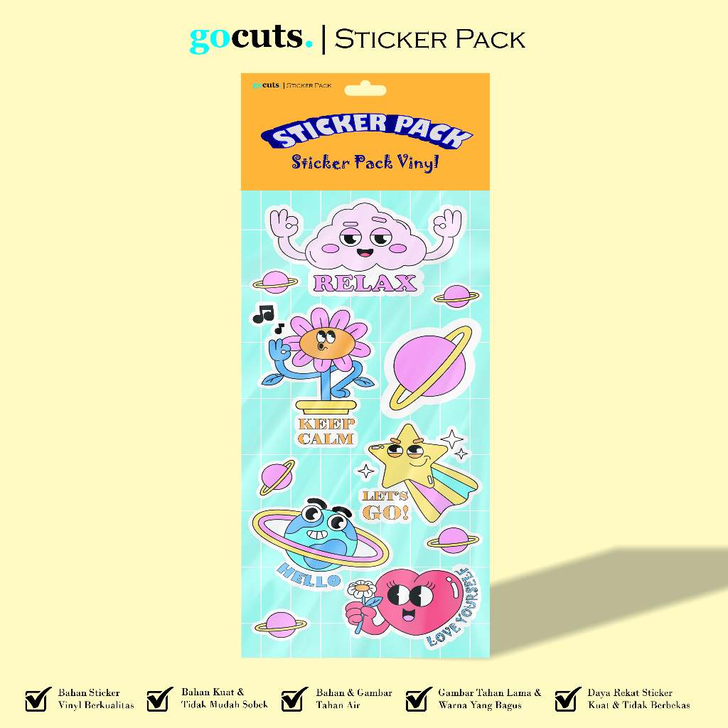 

Stiker Relax Sticker Pack Dekorasi Laptop