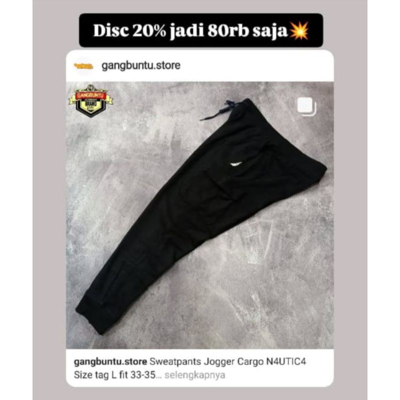 pesanan Sweatpants jogger nautica