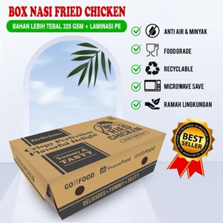 

50 pcs,box chicken dan nasi,kotak makanan,wadah makanan,laminasi dalam,kraft 325 gsm,lebih tebal,kuat,tidak mudah rusak,praktis,higienis,ekonomis,MURAHH