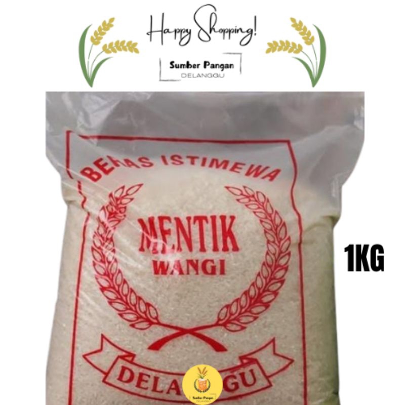 

Beras Mentik Wangi Asli Delanggu Kemasan 1Kg