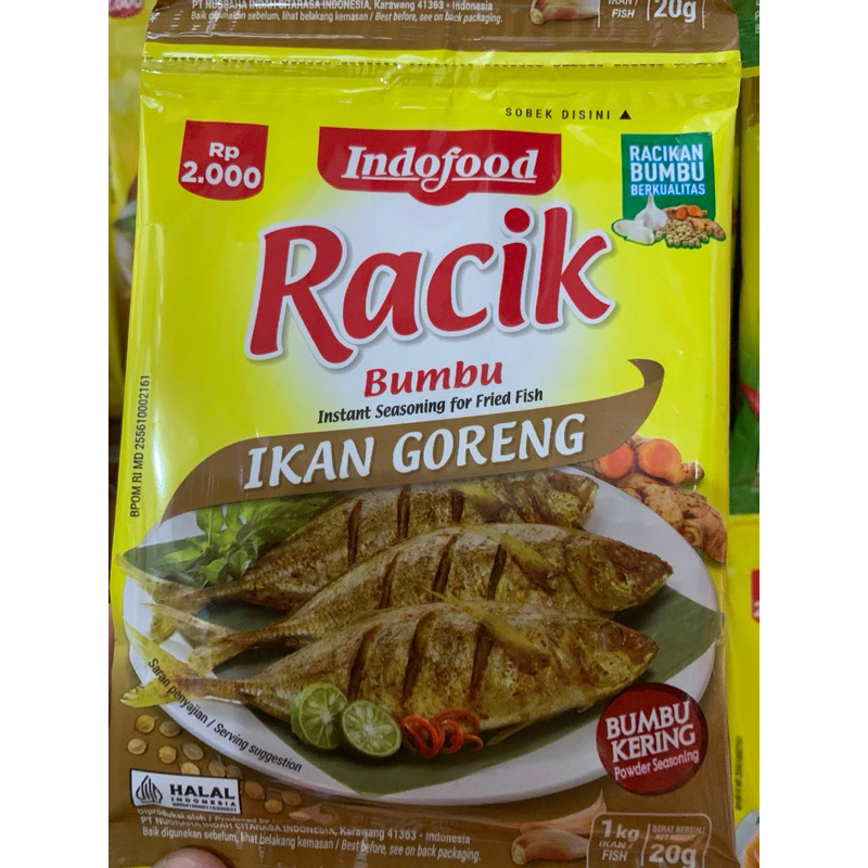 

Bumbu racik instant indofood 1 renceng 10bks