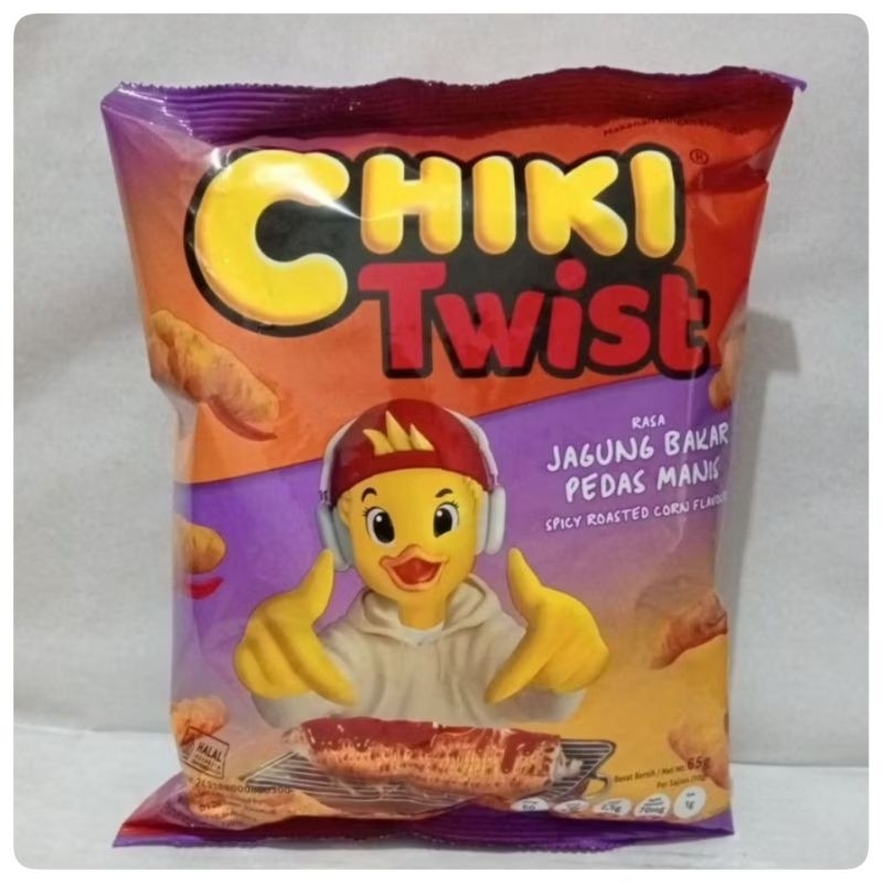 

Chiki Twist Rasa Jagung Bakar Pedas Manis 65gr